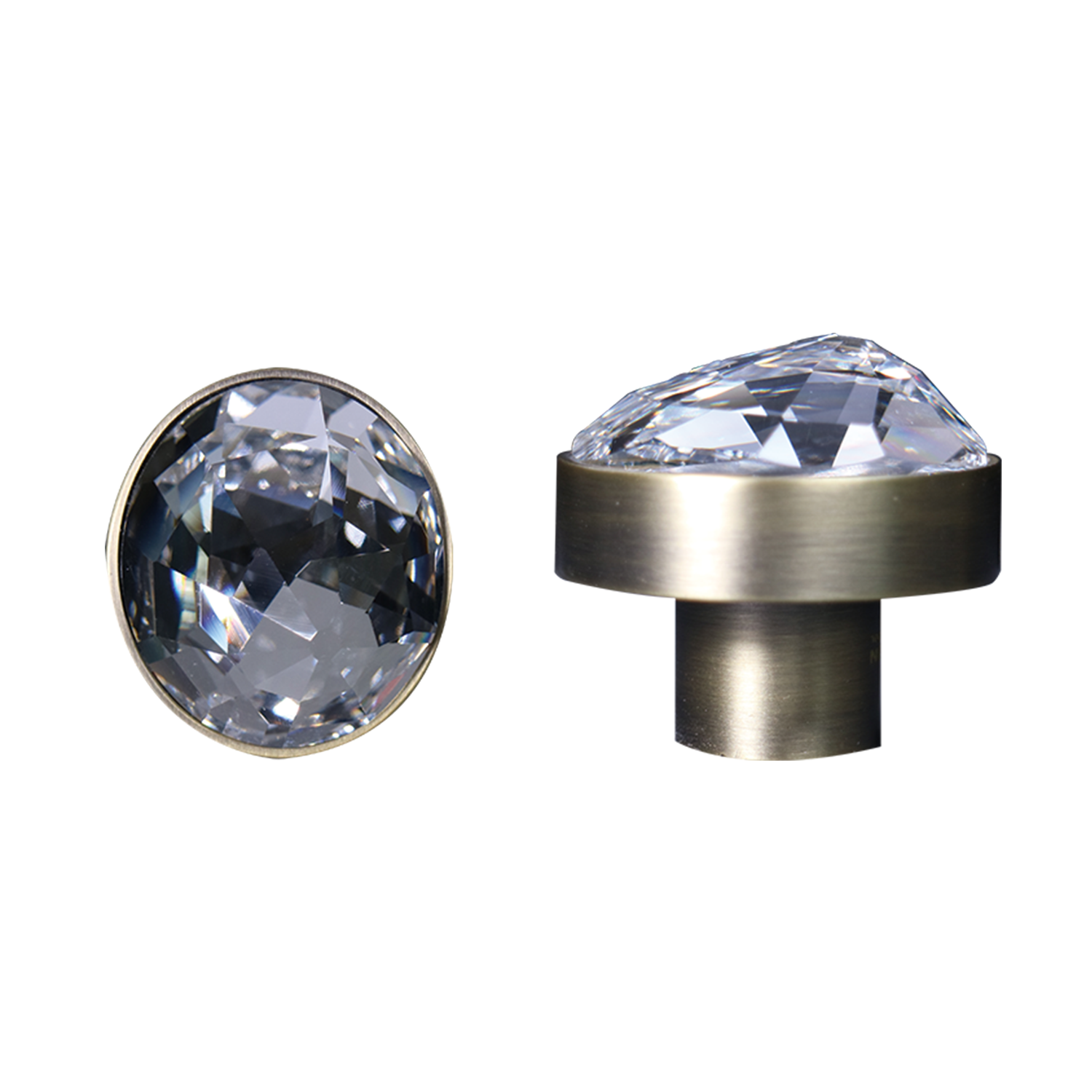 【NAUTILLIA】Bronze Knob and Handle with Swarovski® Crystal