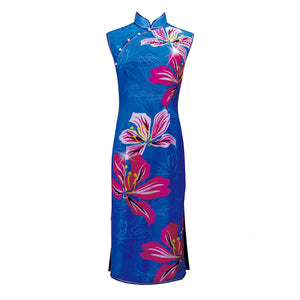 【BAUHINIA】100% Silk Crystal Cheongsam