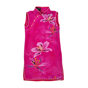 【BAUHINIA】KID 100% Silk Cheongsam with Crystals