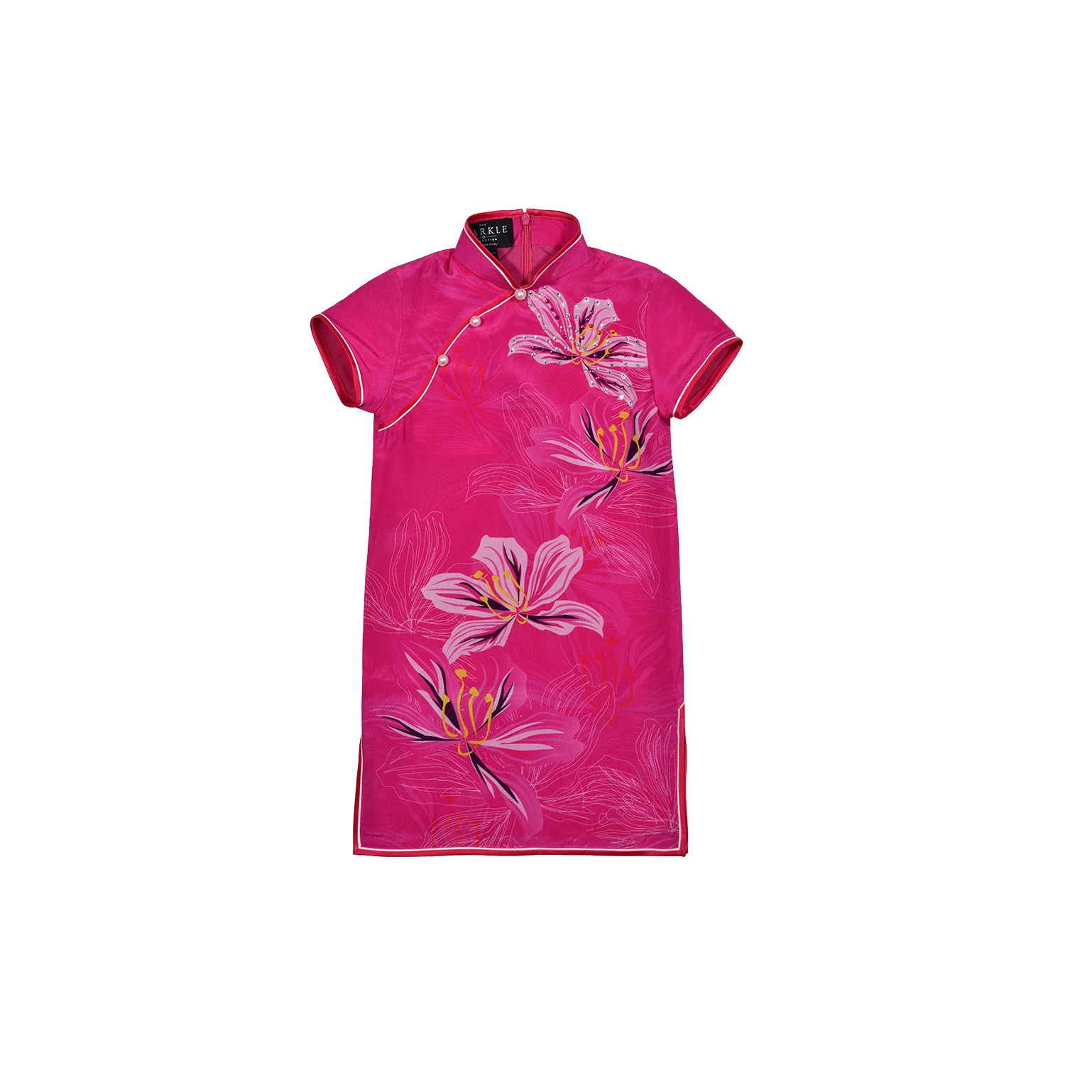 【BAUHINIA】KID 100% Silk Cheongsam with Crystals