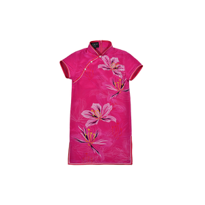 【BAUHINIA】KID 100% Silk Cheongsam with Crystals