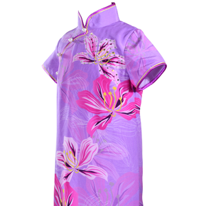 【BAUHINIA】KID 100% Silk Cheongsam with Crystals