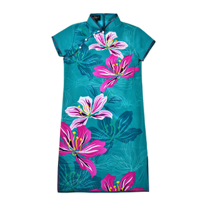 【BAUHINIA】KID 100% Silk Cheongsam with Crystals