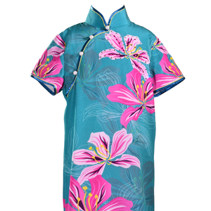 【BAUHINIA】KID 100% Silk Cheongsam with Crystals