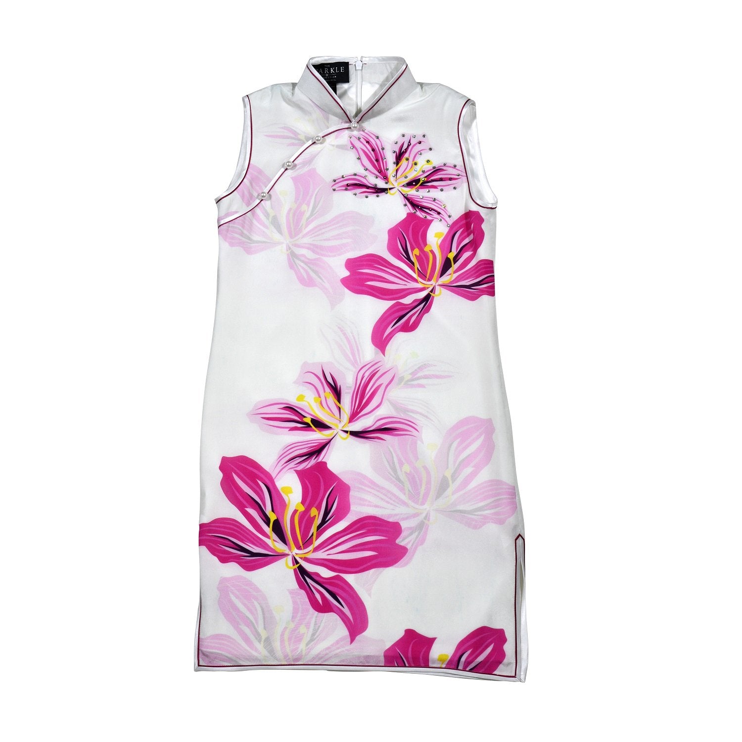 【BAUHINIA】KID 100% Silk Cheongsam with Crystals