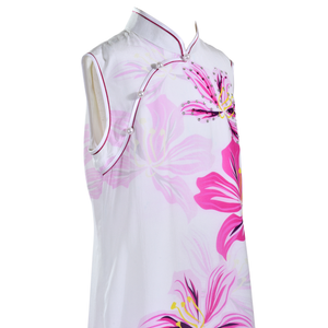 【BAUHINIA】KID 100% Silk Cheongsam with Crystals