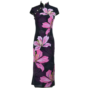 【BAUHINIA】 100% Silk Crystal Cheongsam