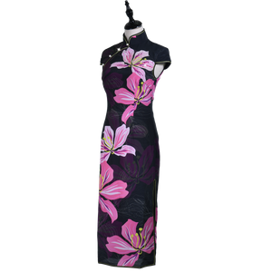 【BAUHINIA】 100% Silk Crystal Cheongsam