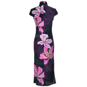 【BAUHINIA】 100% Silk Crystal Cheongsam