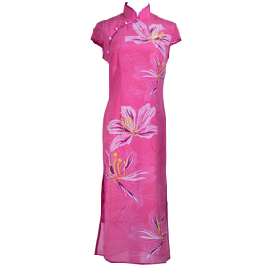 【BAUHINIA】 100% Silk Crystal Cheongsam