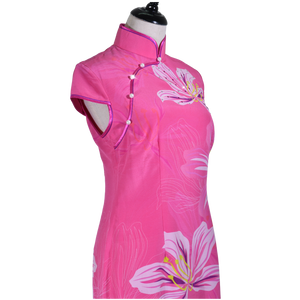 【BAUHINIA】 100% Silk Crystal Cheongsam