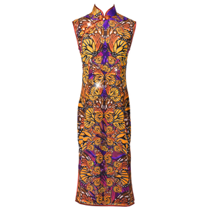 【BUTTERFLY】100% Silk Crystal Cheongsam