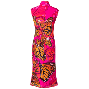 【BUTTERFLY】100% Silk Crystal Cheongsam