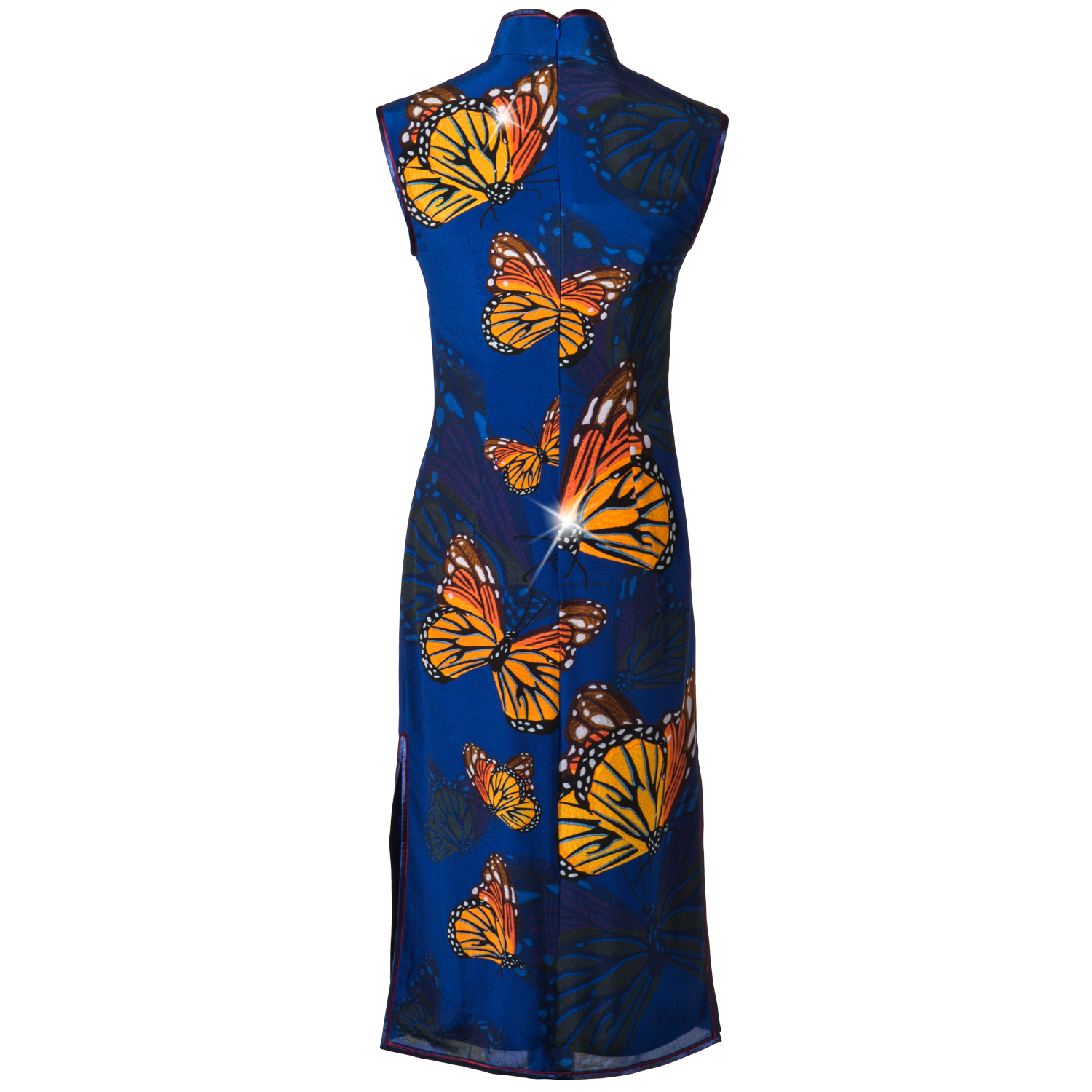 【BUTTERFLY】100% Silk Crystal Cheongsam