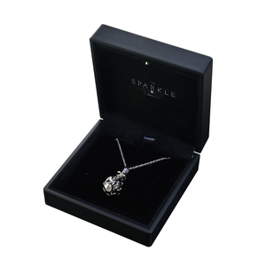 【RAIN DROP】 925 Sterling Silver Aromatherapy Locket with Crystal