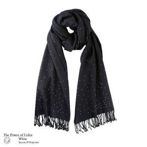 【THE STARRY SKY】100% Cashmere Scarf with Crystals