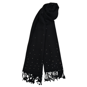 【THE STARRY SKY】100% Cashmere Scarf with Crystals