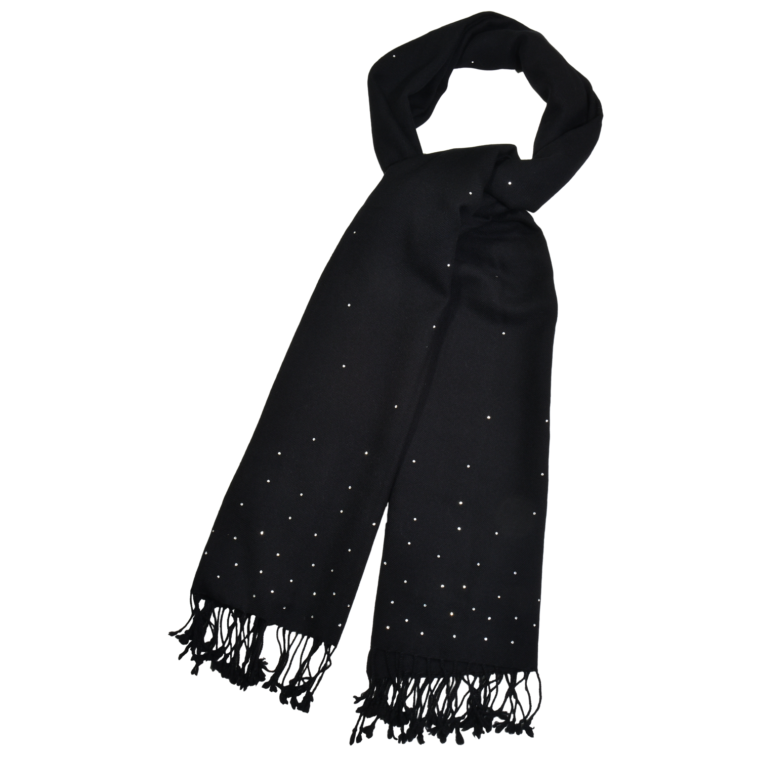 【THE STARRY SKY】100% Cashmere Scarf with Crystals