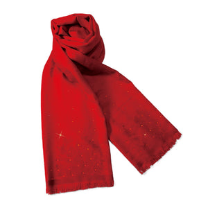 【PEONY】50% Wool Scarf with Crystals