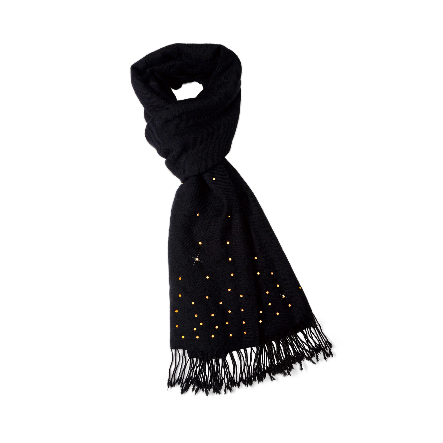 【THE STARRY SKY】100% Cashmere Scarf with Crystals