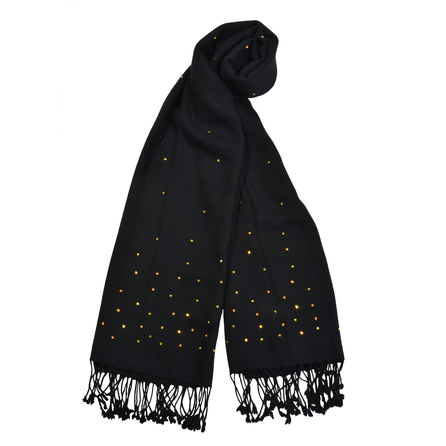 【THE STARRY SKY】100% Cashmere Scarf with Crystals