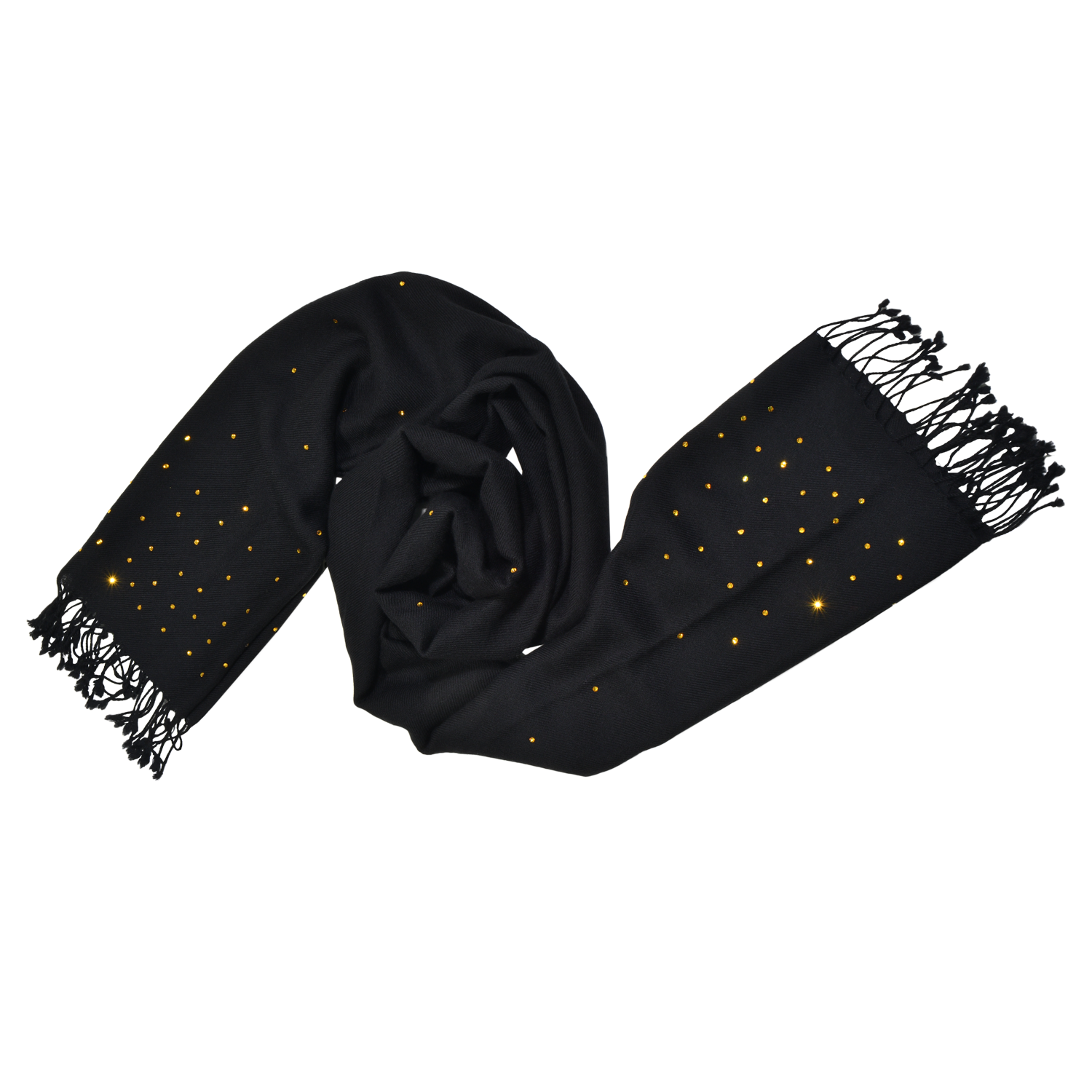 【THE STARRY SKY】100% Cashmere Scarf with Crystals