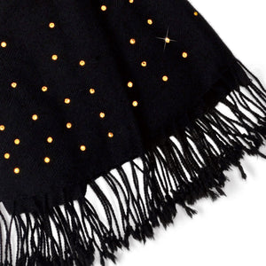 【THE STARRY SKY】100% Cashmere Scarf with Crystals