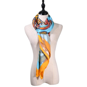 【BUTTERFLY】100% Silk Scarf with Crystals