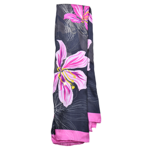 【BAUHINIA】 100% Silk Scarf with Crystals