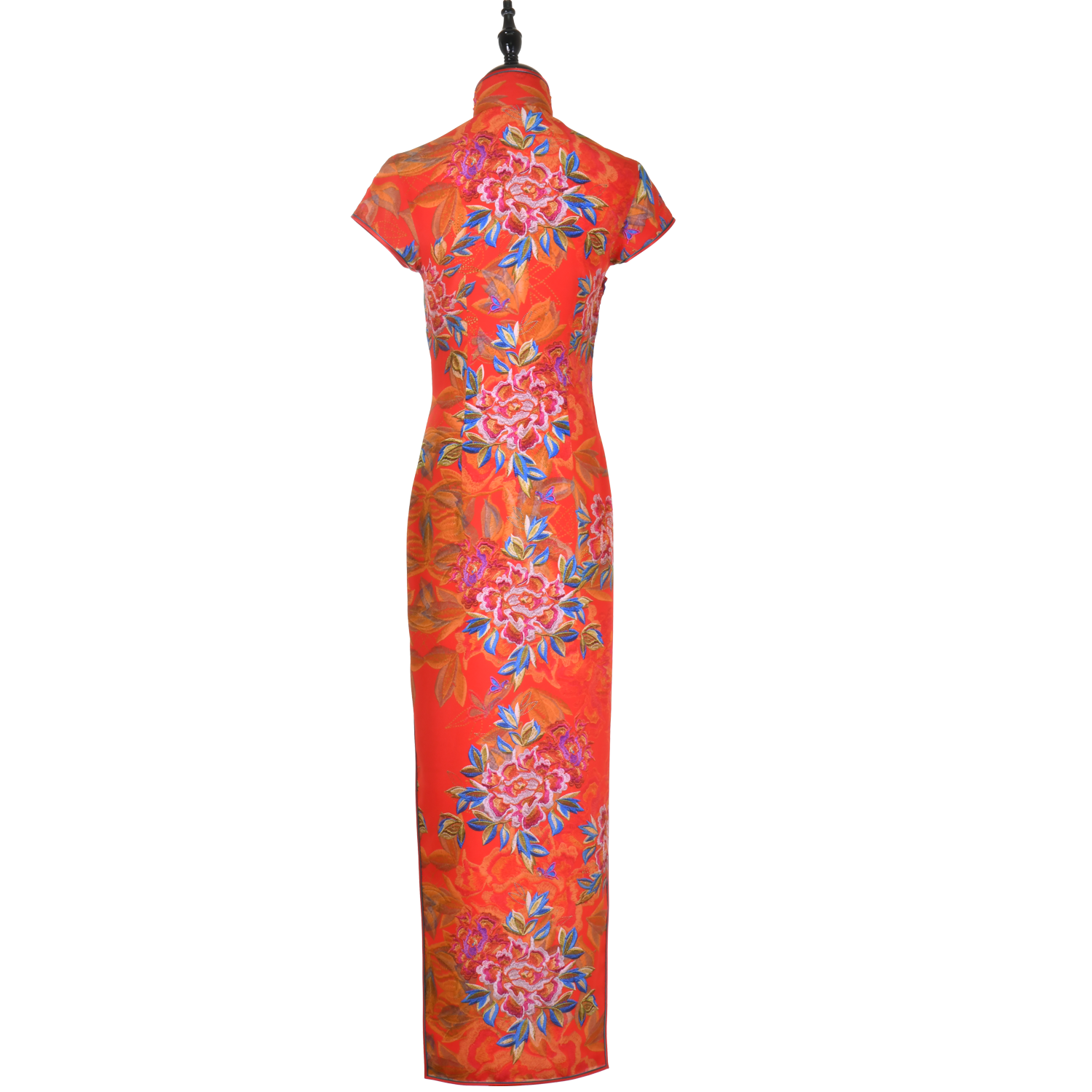 【PEONY】Masterpiece Collection Haute Couture 100% Silk Crystal Cheongsam