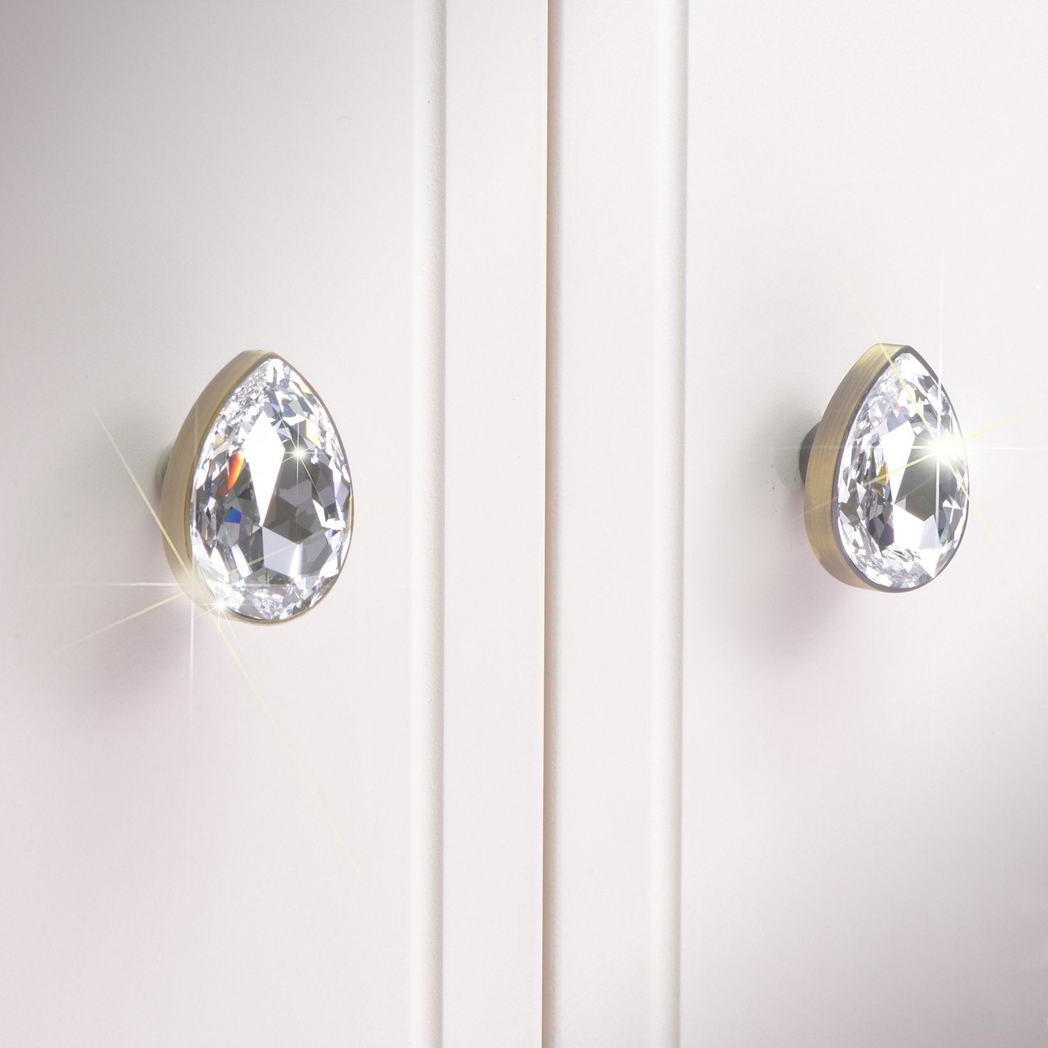 【PEARE】Bronze Knob and Handle with Swarovski® Crystal