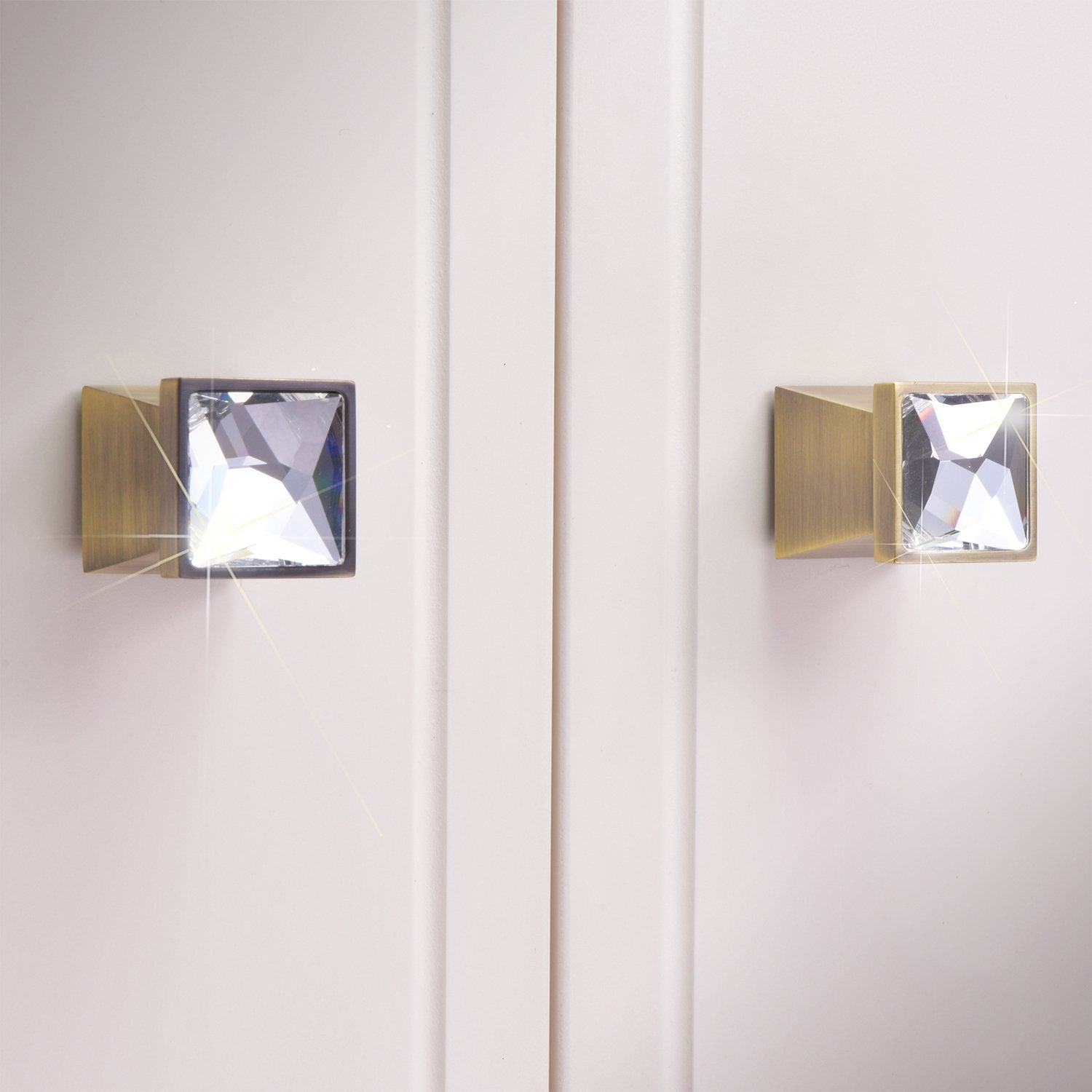 【SQUARIME】Bronze Knob and Handle with Swarovski® Crystal