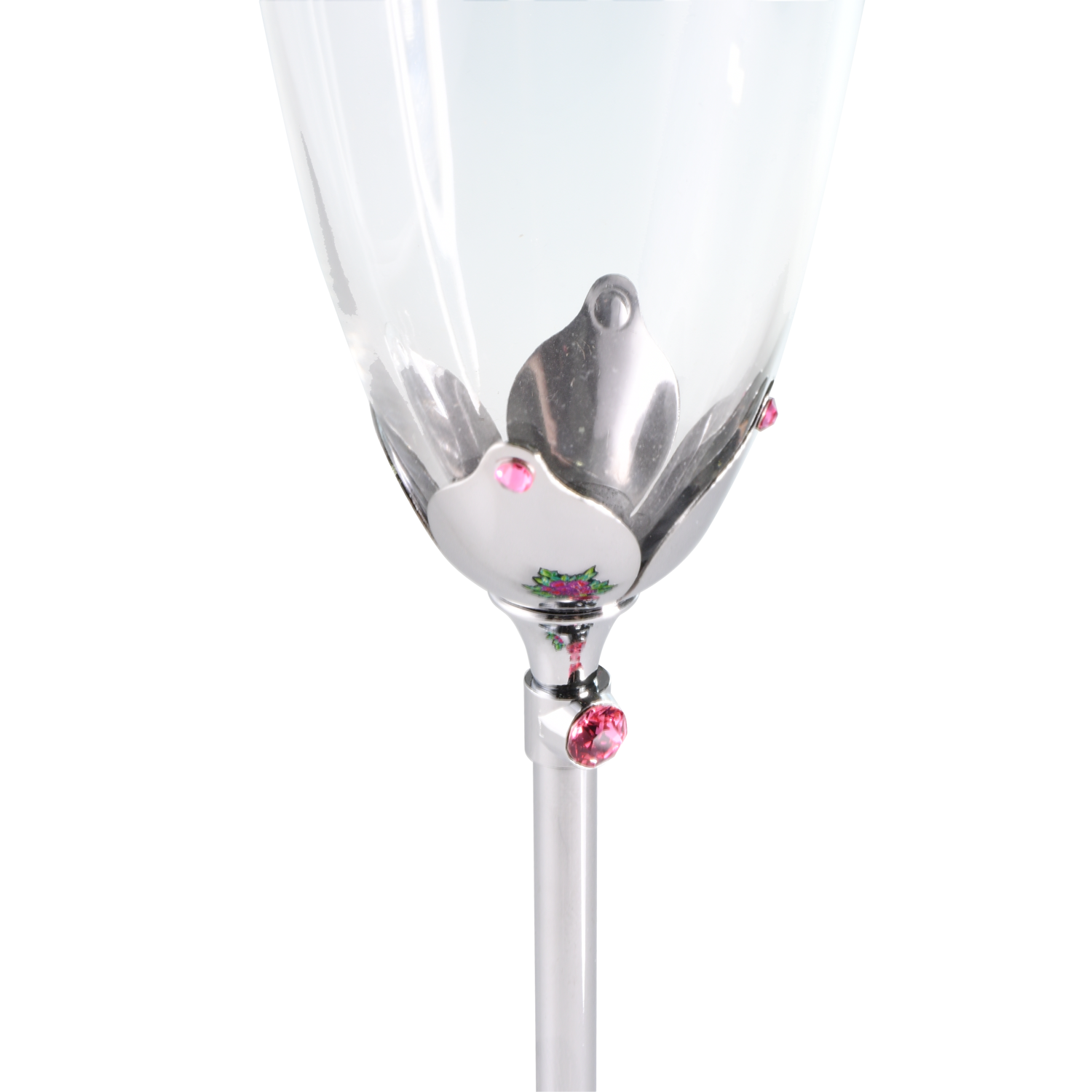 【PEONY】2 Become 1 Crystal Champagne Flute Set