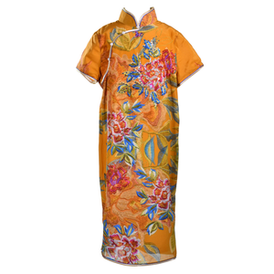 【PEONY】KID 100% Silk Cheongsam with Crystals