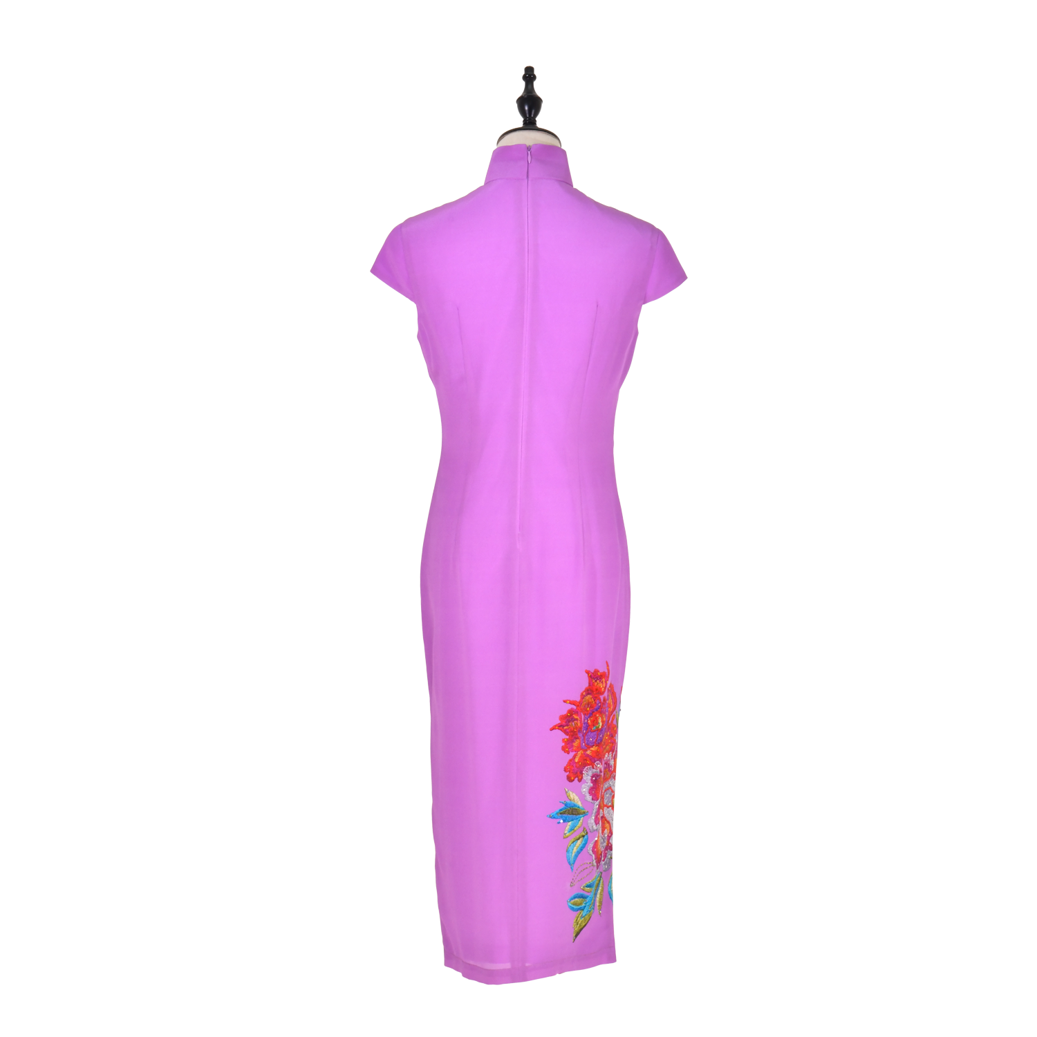 【PEONY】 100% Silk Crystal Cheongsam