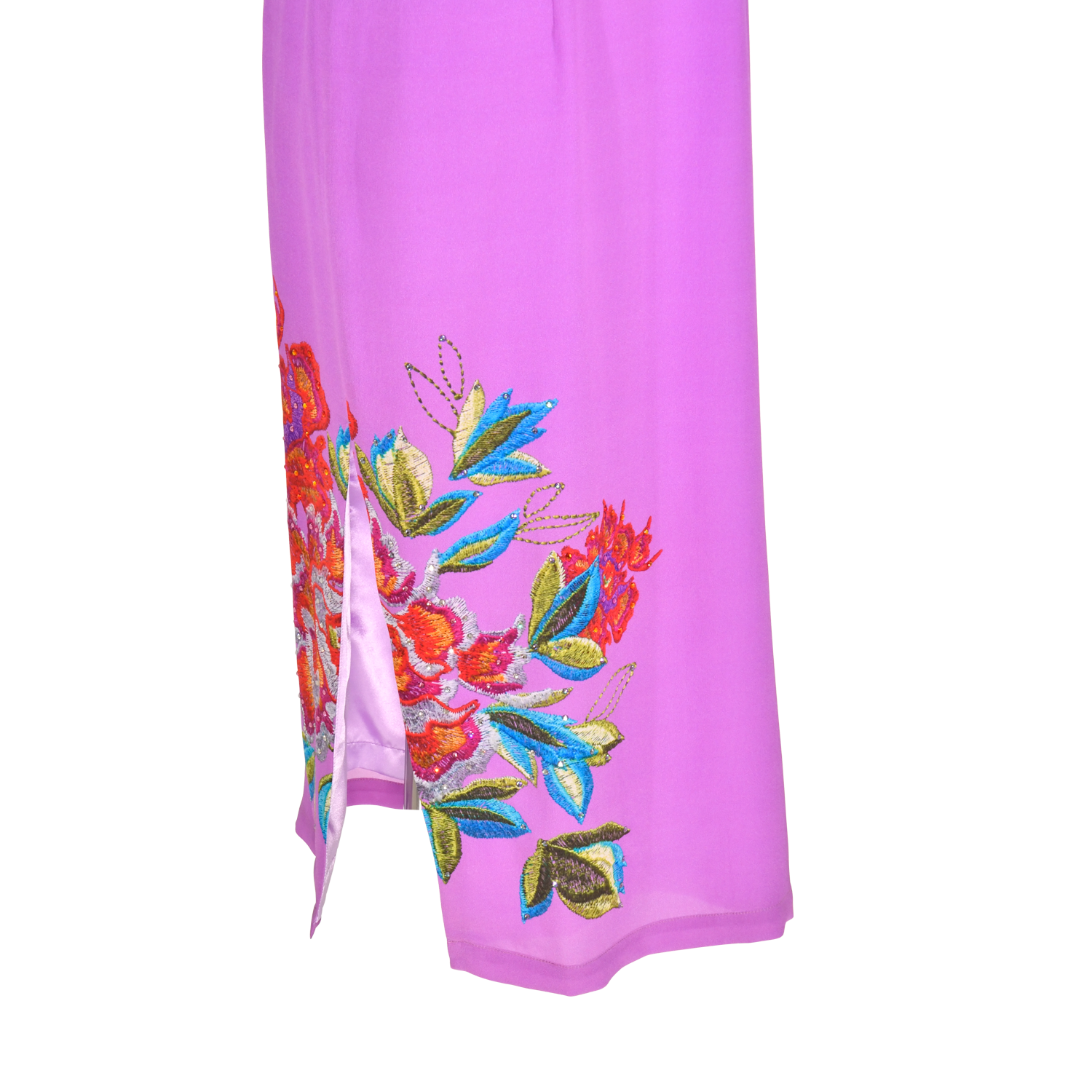 【PEONY】 100% Silk Crystal Cheongsam