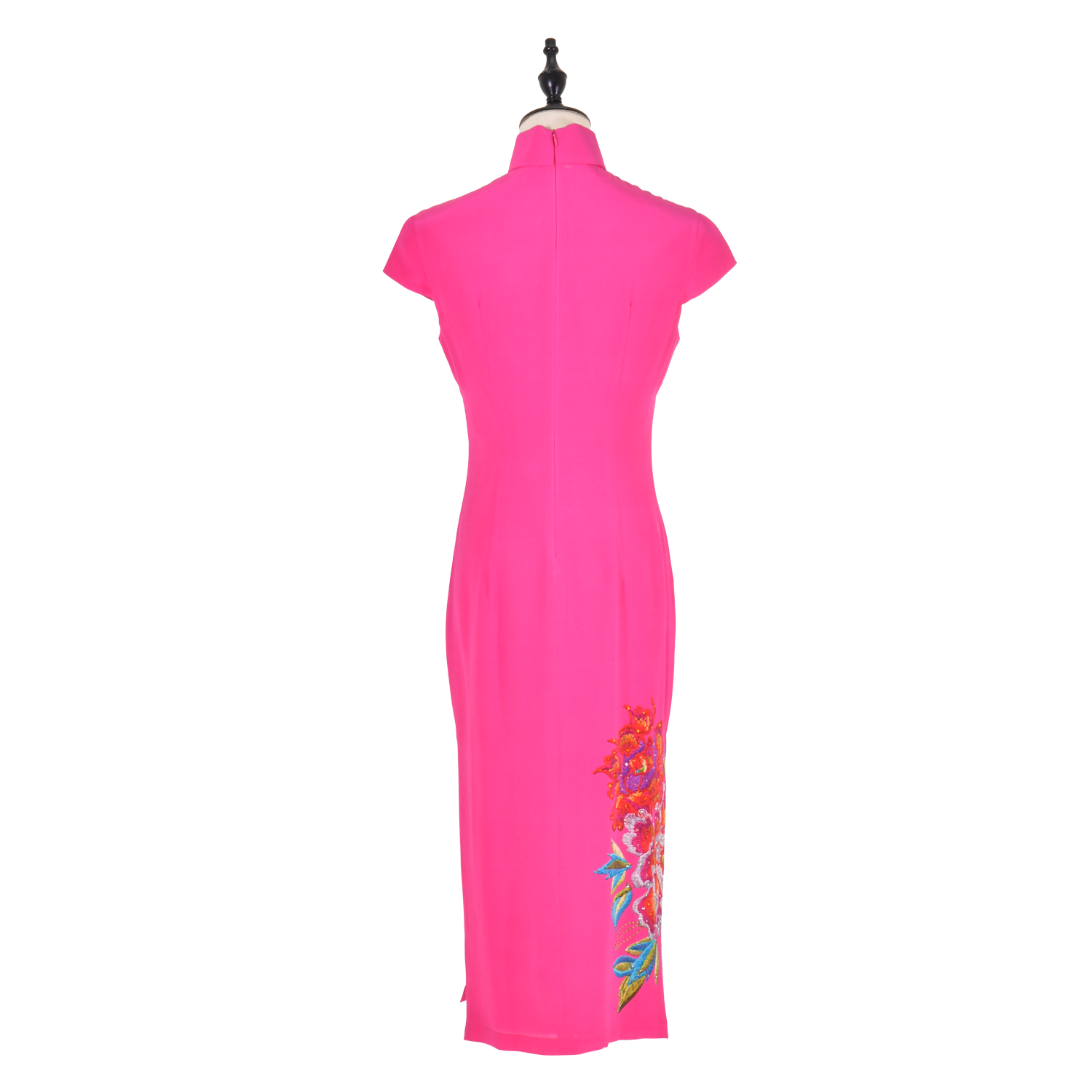 【PEONY】 100% Silk Crystal Cheongsam