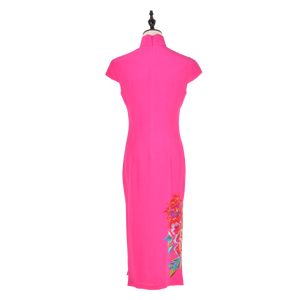 【PEONY】 100% Silk Crystal Cheongsam