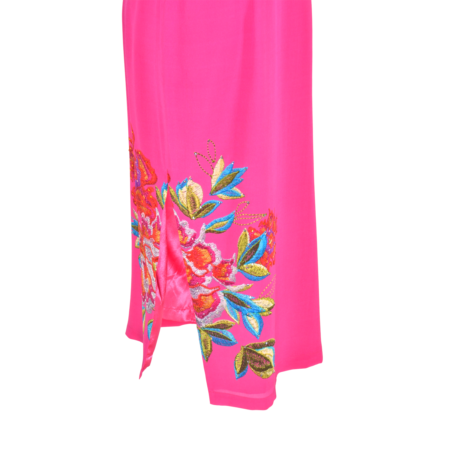 【PEONY】 100% Silk Crystal Cheongsam