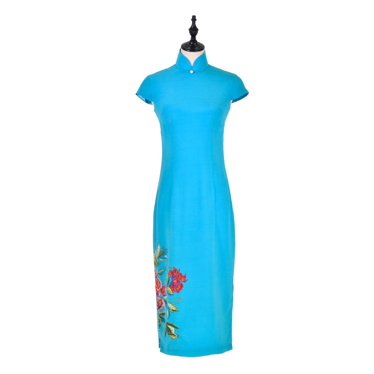 【PEONY】 100% Silk Crystal Cheongsam