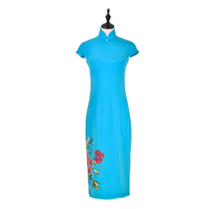 【PEONY】 100% Silk Crystal Cheongsam