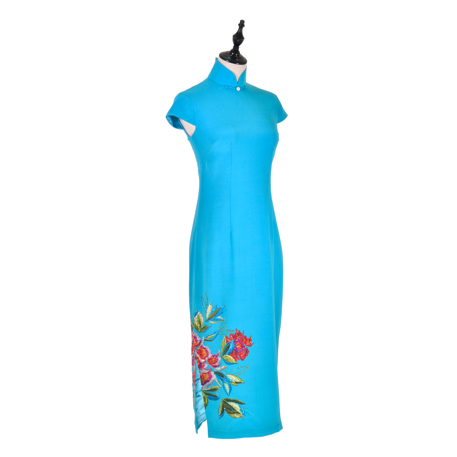 【PEONY】 100% Silk Crystal Cheongsam