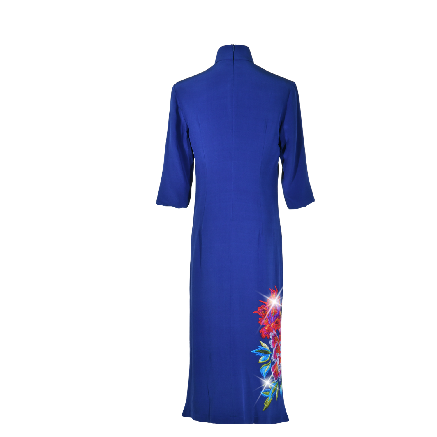 【PEONY】100%  Silk Crystal Cheongsam