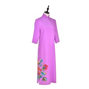 【PEONY】100%  Silk Crystal Cheongsam