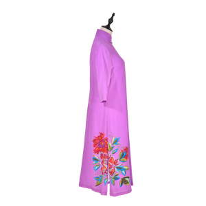 【PEONY】100%  Silk Crystal Cheongsam