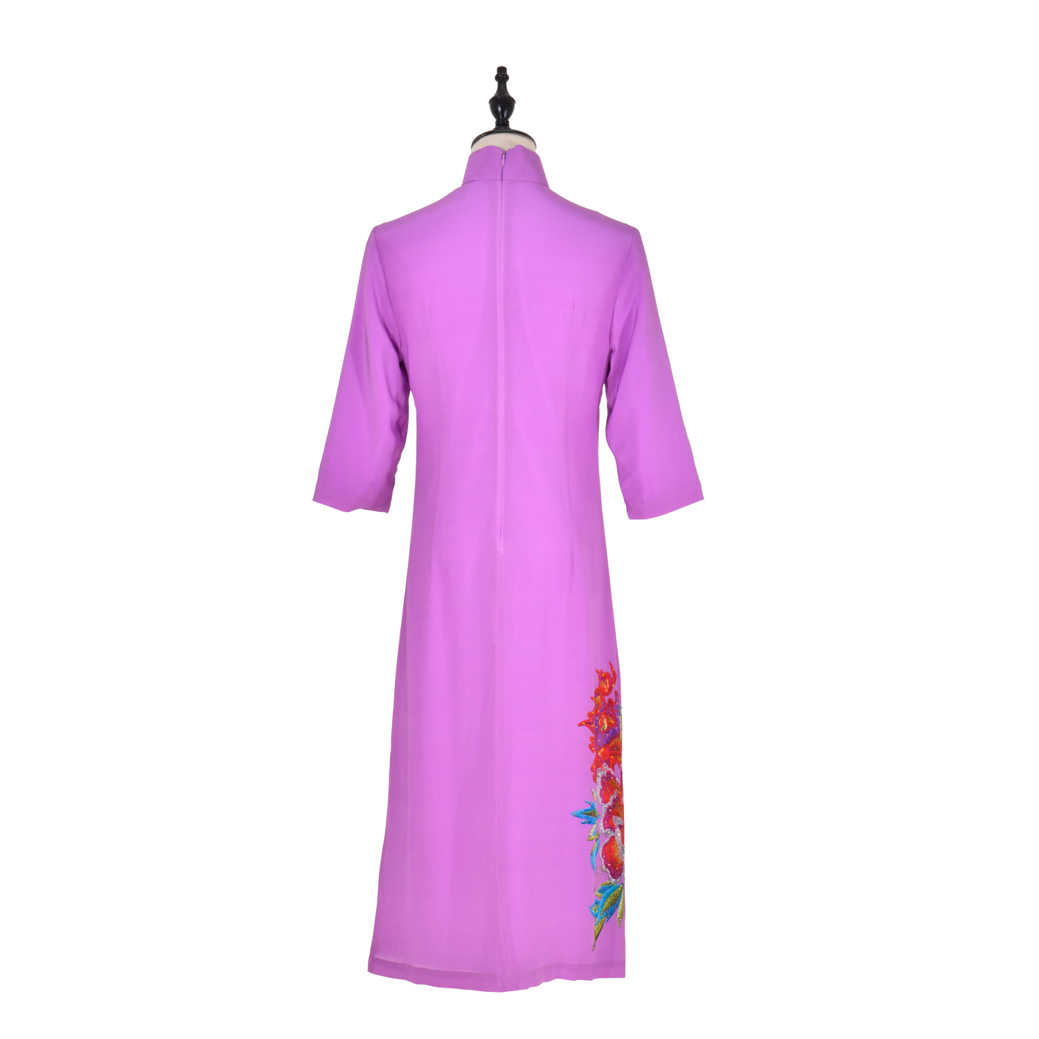 【PEONY】100%  Silk Crystal Cheongsam