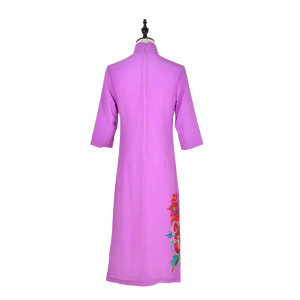 【PEONY】100%  Silk Crystal Cheongsam