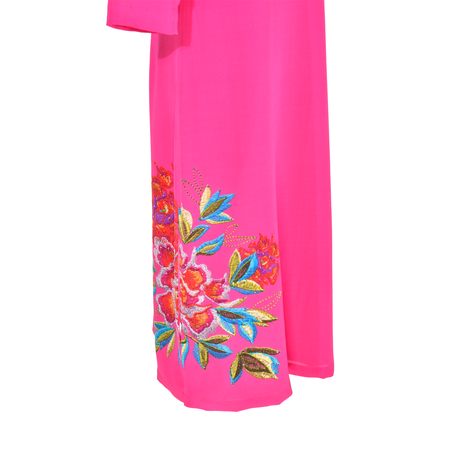 【PEONY】100%  Silk Crystal Cheongsam