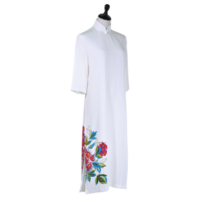 【PEONY】100%  Silk Crystal Cheongsam