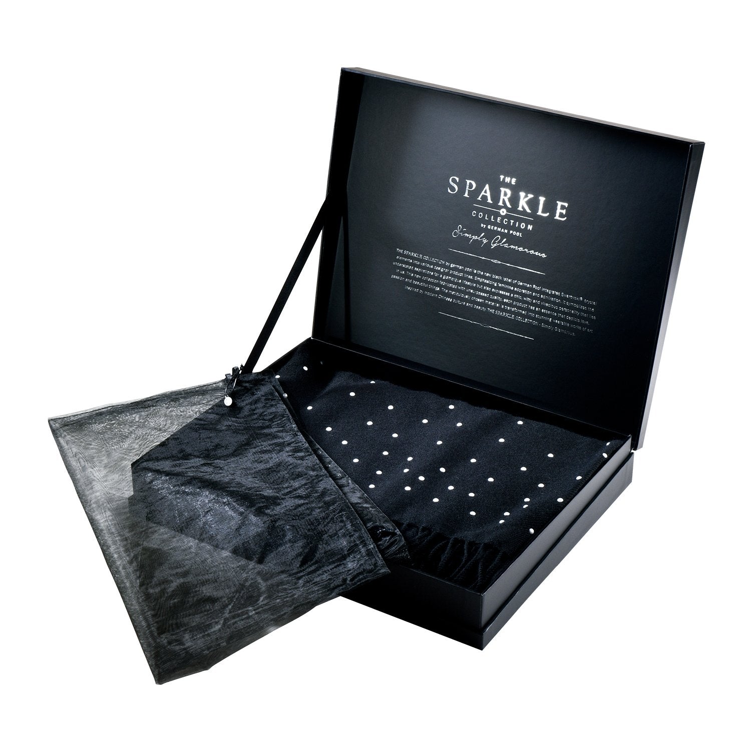 【THE STARRY SKY】 100% Cashmere Scarf with Crystal Pearls